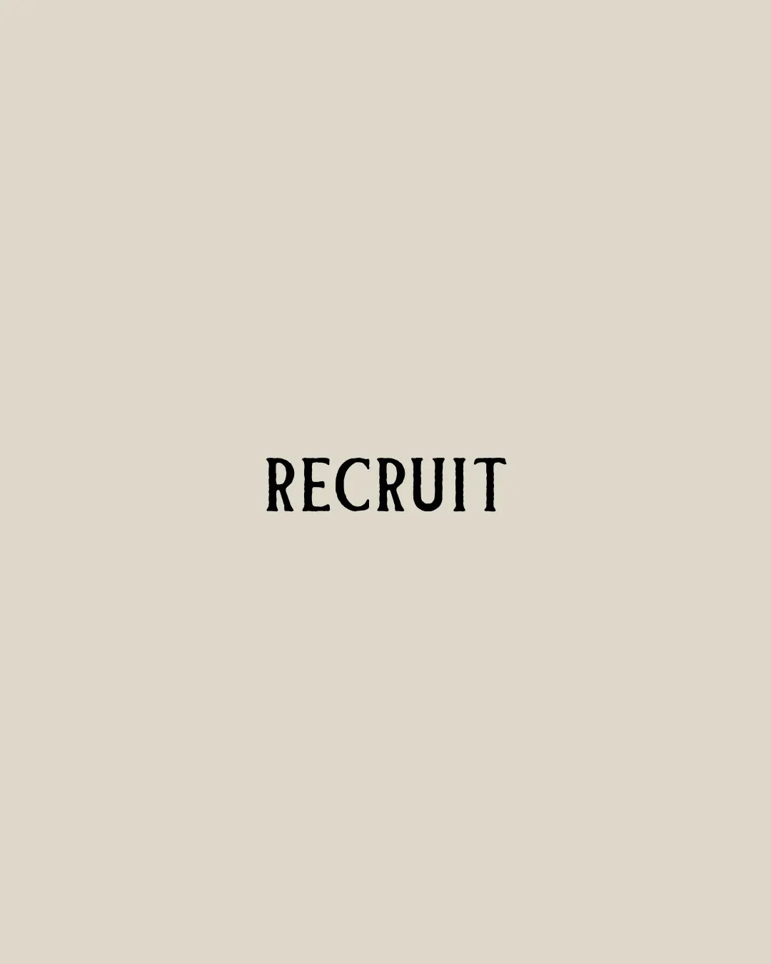 ｟RECRUIT｠